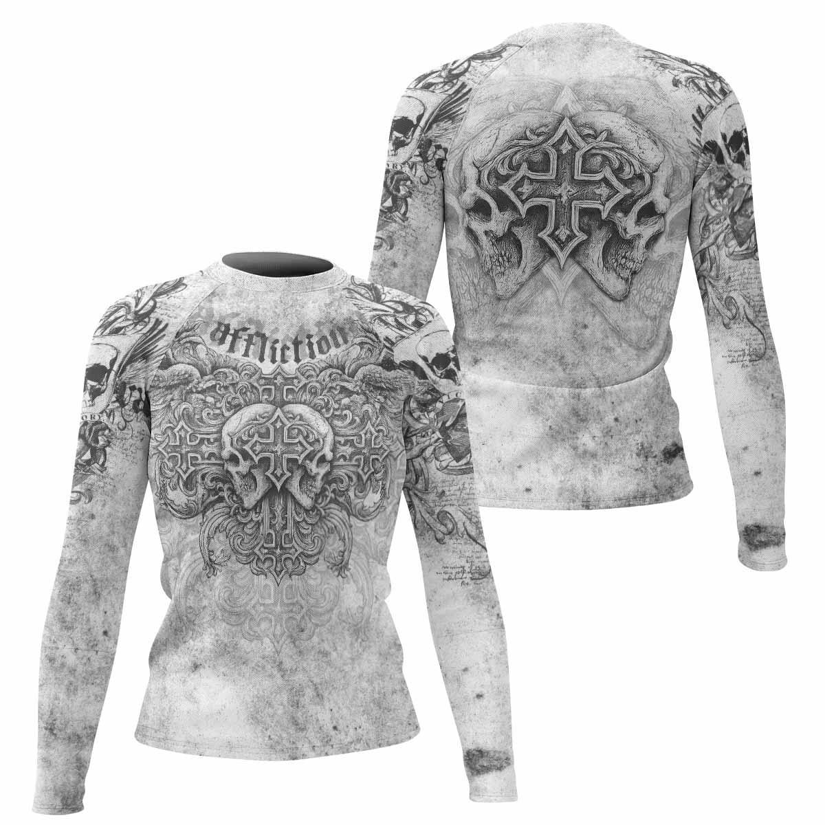 Afflicted Cross Rash Guard