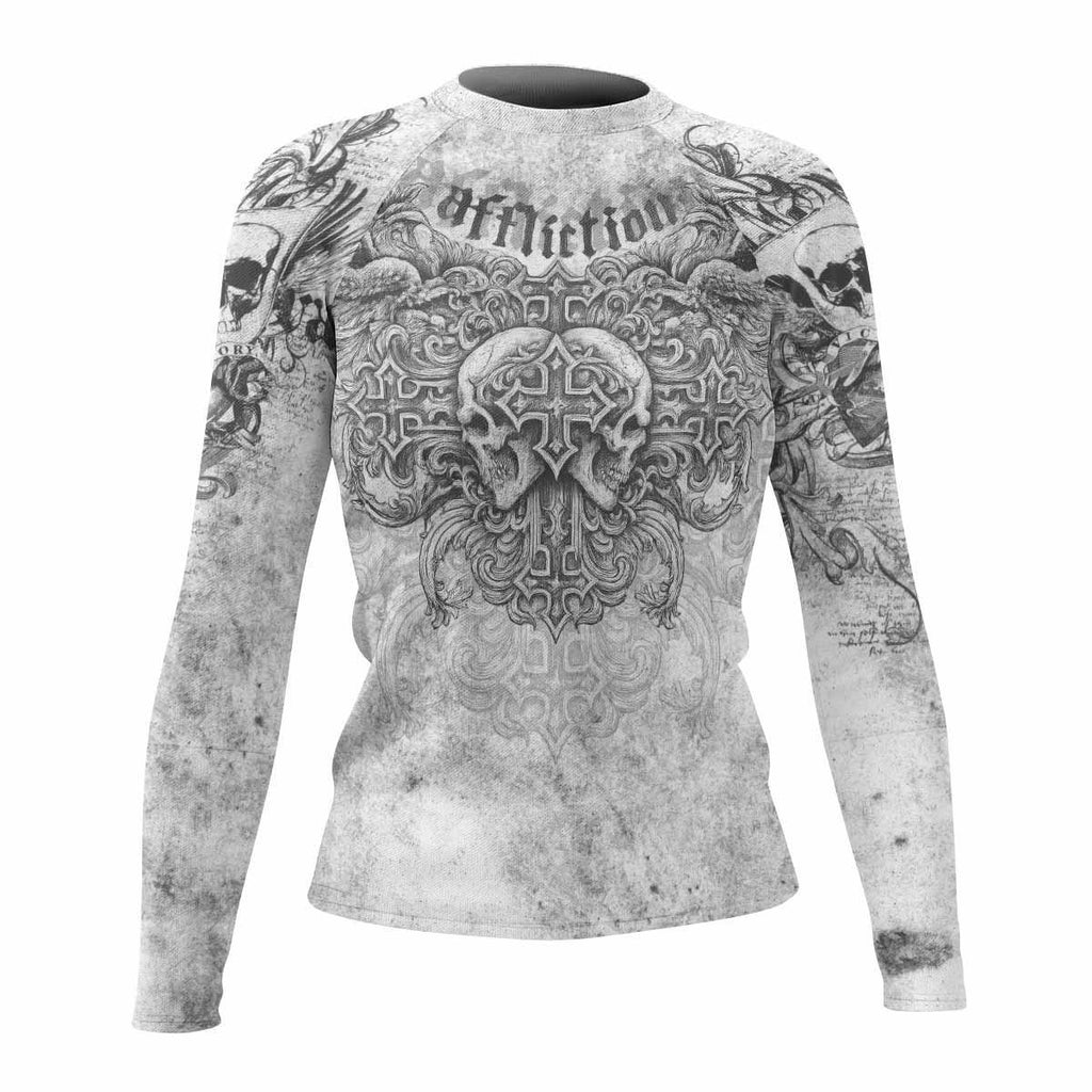 Afflicted Cross Rash Guard