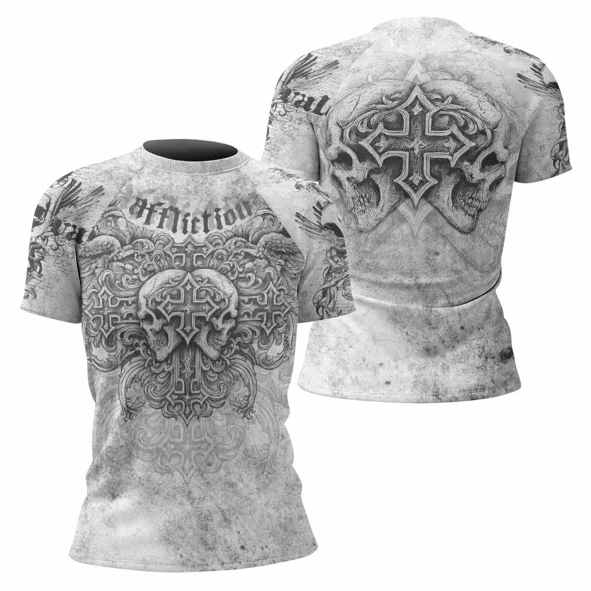 Afflicted Cross Rash Guard