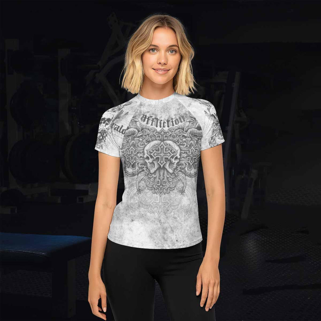 Afflicted Cross Rash Guard