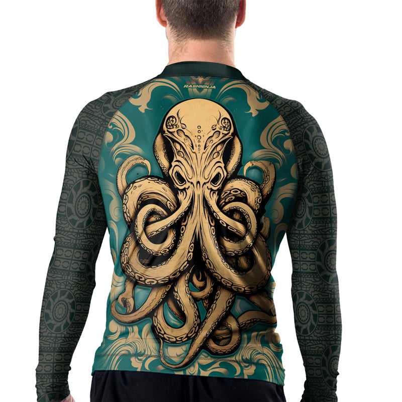 Rashninja Octopus Dominion Men's Long Sleeve Rash Guard
