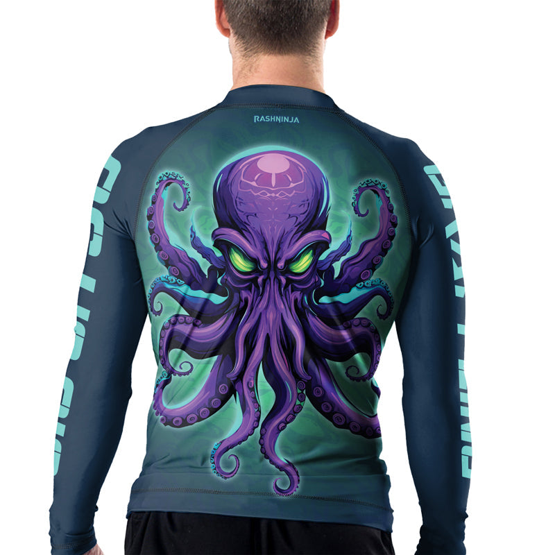 Rashninja Octopus Overlord Men's Long Sleeve Rash Guard