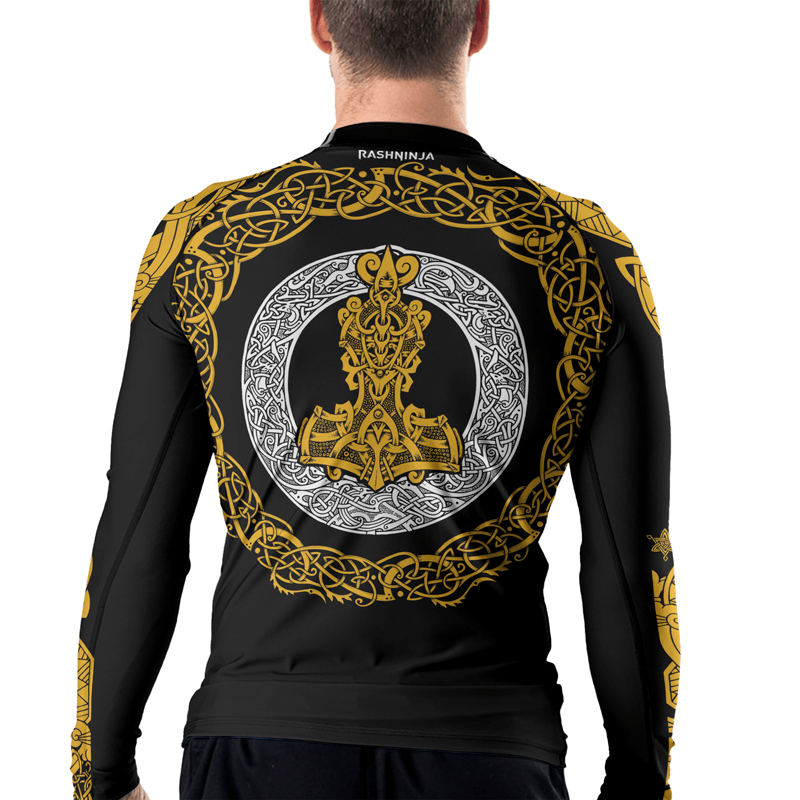 Rashninja Mjolnir's Might Men's Long Sleeve Rash Guard