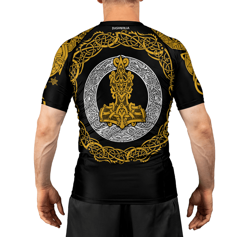 Rashninja Mjolnir's Might Men's Short Sleeve Rash Guard