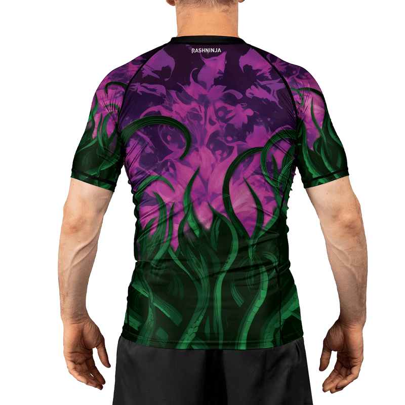 Rashninja Madness Manifest Octopus Men's Short Sleeve Rash Guard