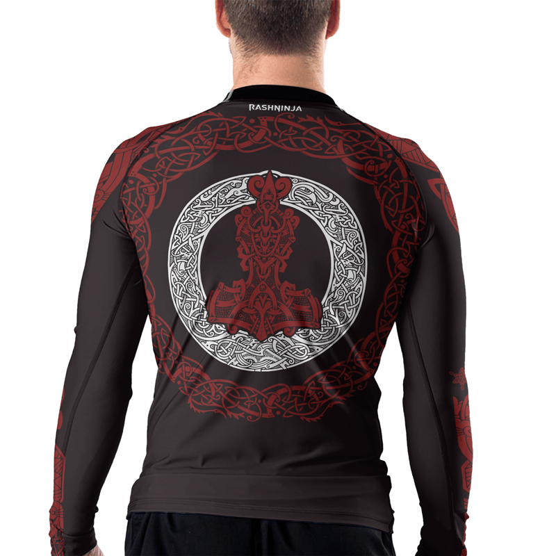 Rashninja Mjolnir's Might Men's Long Sleeve Rash Guard