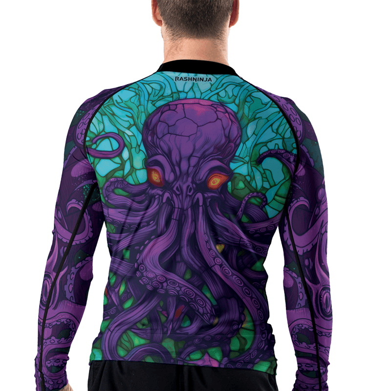 Rashninja Eldritch Entity Cthulhu Men's Long Sleeve Rash Guard