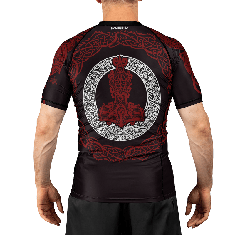 Rashninja Mjolnir's Might Men's Short Sleeve Rash Guard