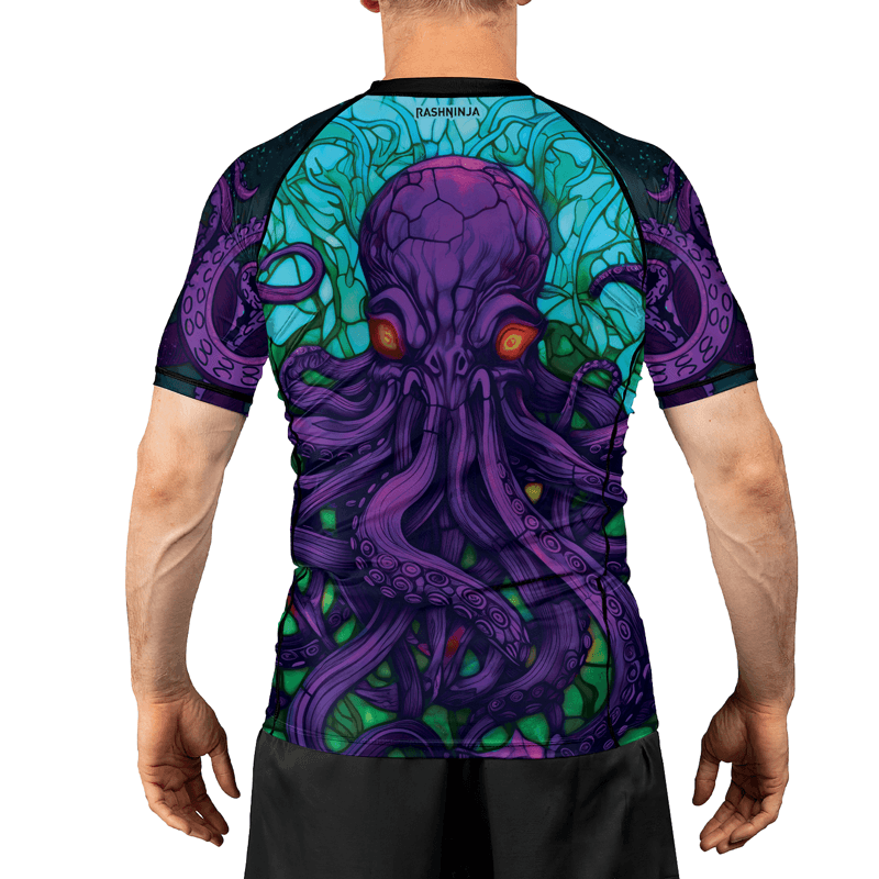 Rashninja Eldritch Entity Cthulhu Men's Short Sleeve Rash Guard
