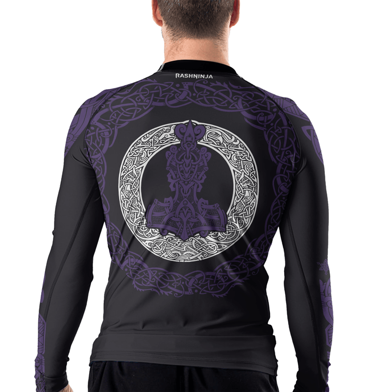 Rashninja Thor's Mighty Hammer Men's Long Sleeve Rash Guard