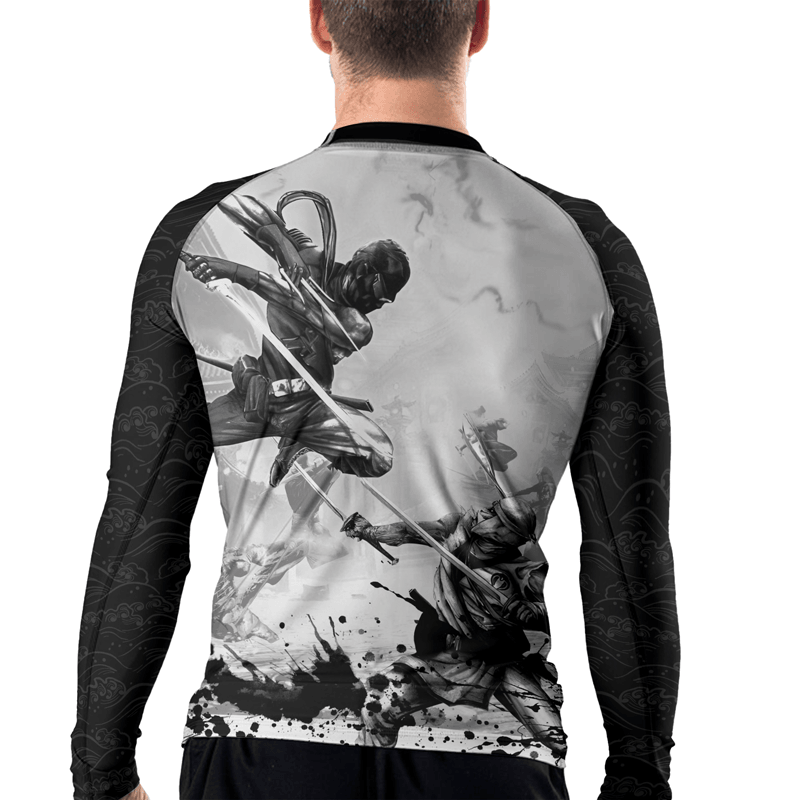 Rashninja Ninja Warfare Men's Long Sleeve Rash Guard