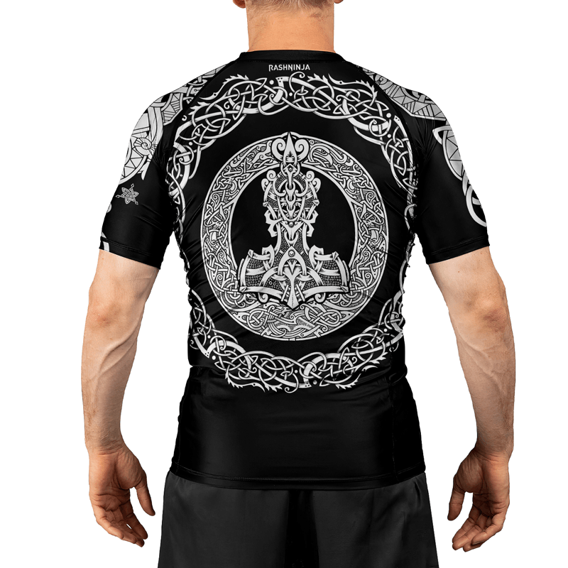 Rashninja Thor's Mighty Hammer Men's Short Sleeve Rash Guard