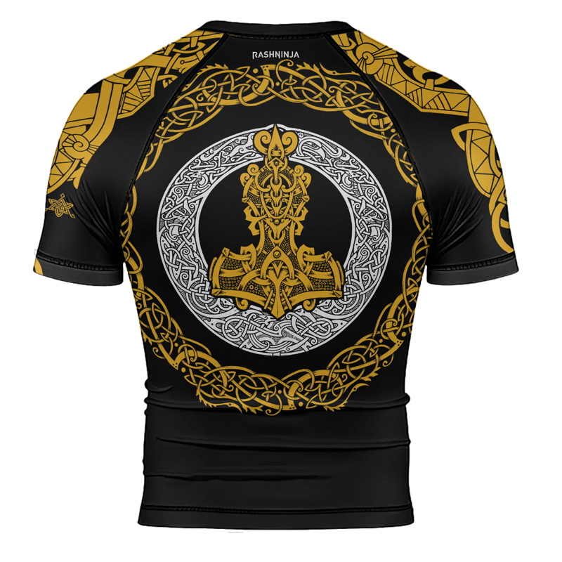 Rashninja Mjolnir's Might Men's Short Sleeve Rash Guard