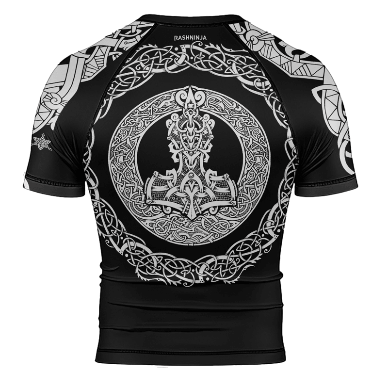 Rashninja Thor's Mighty Hammer Men's Short Sleeve Rash Guard
