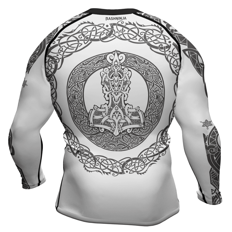 Rashninja Mjolnir's Might Men's Long Sleeve Rash Guard