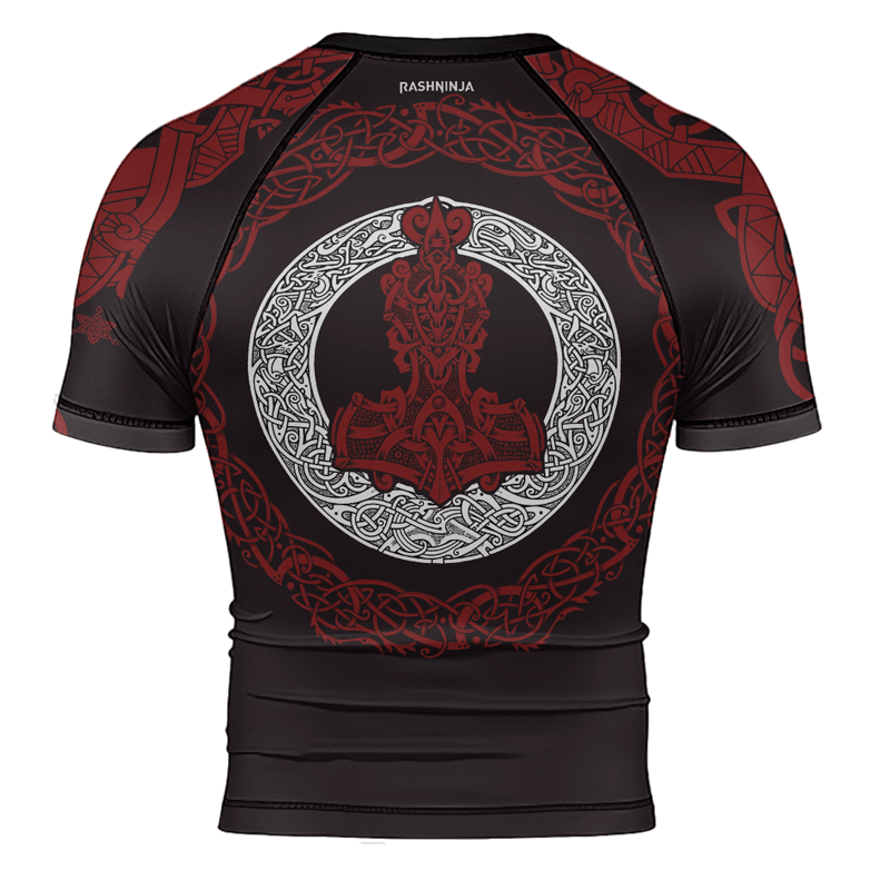 Rashninja Mjolnir's Might Men's Short Sleeve Rash Guard