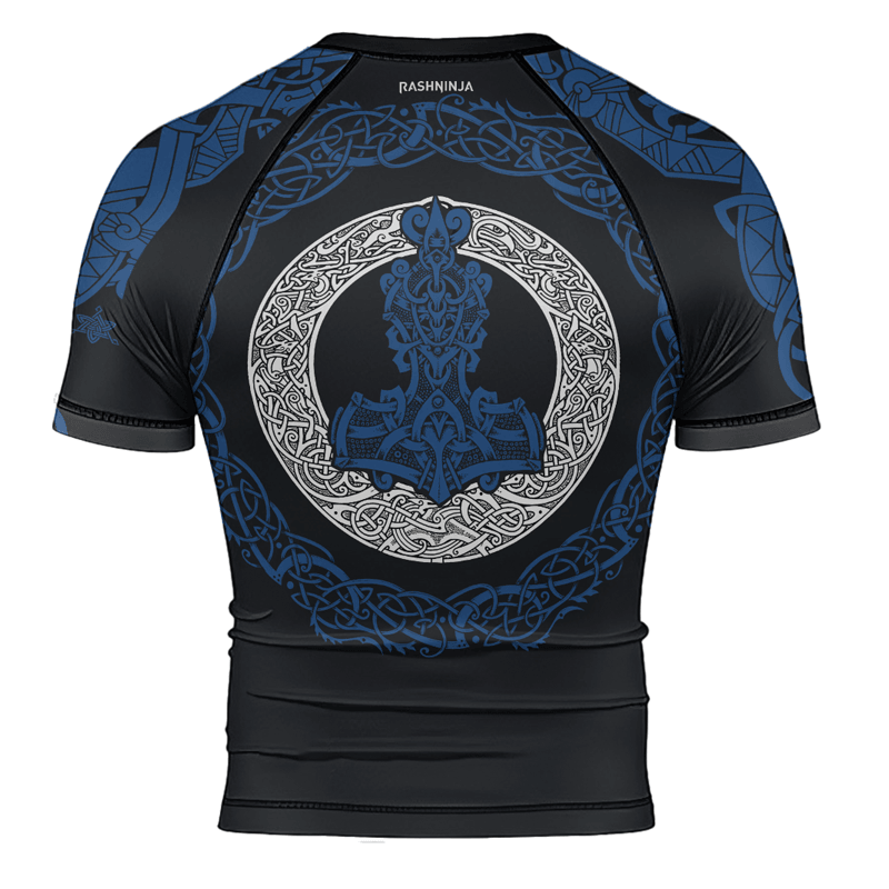 Rashninja Thor's Mighty Hammer Men's Short Sleeve Rash Guard
