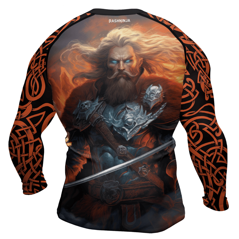 Rashninja Viking Valhalla Warrior Men's Long Sleeve Rash Guard