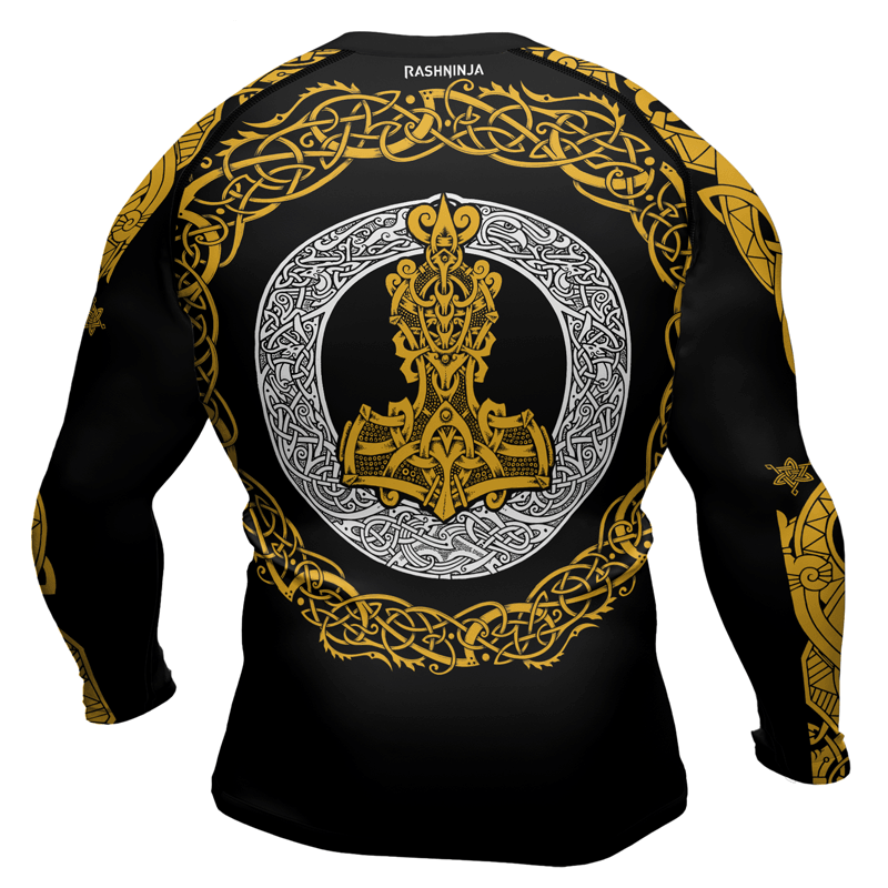 Rashninja Mjolnir's Might Men's Long Sleeve Rash Guard