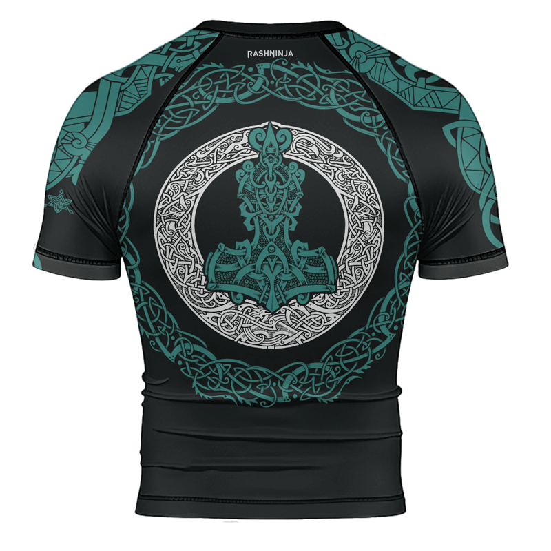 Rashninja Thor's Mighty Hammer Men's Short Sleeve Rash Guard