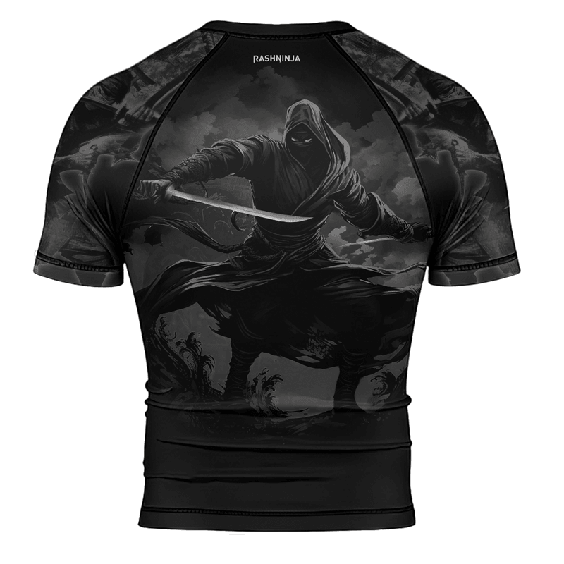 Rashninja Warrior's Whispers Men's Short Sleeve Rash Guard