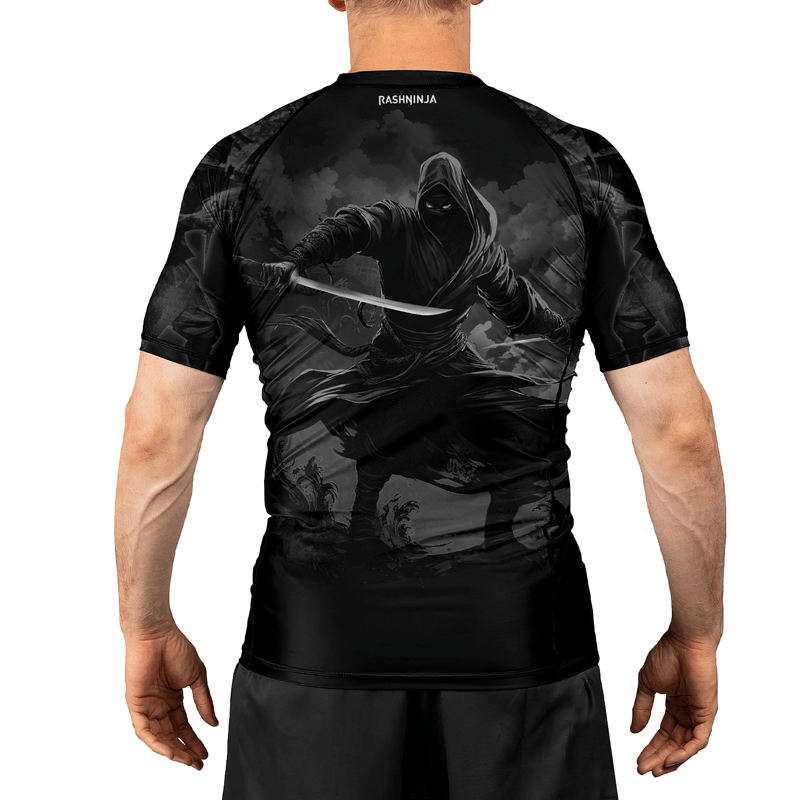 Rashninja Warrior's Whispers Men's Short Sleeve Rash Guard