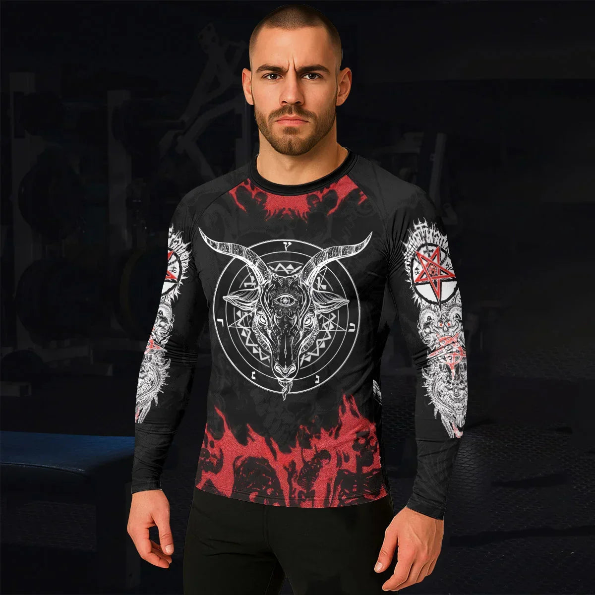 Baphomet Seal Rash Guard