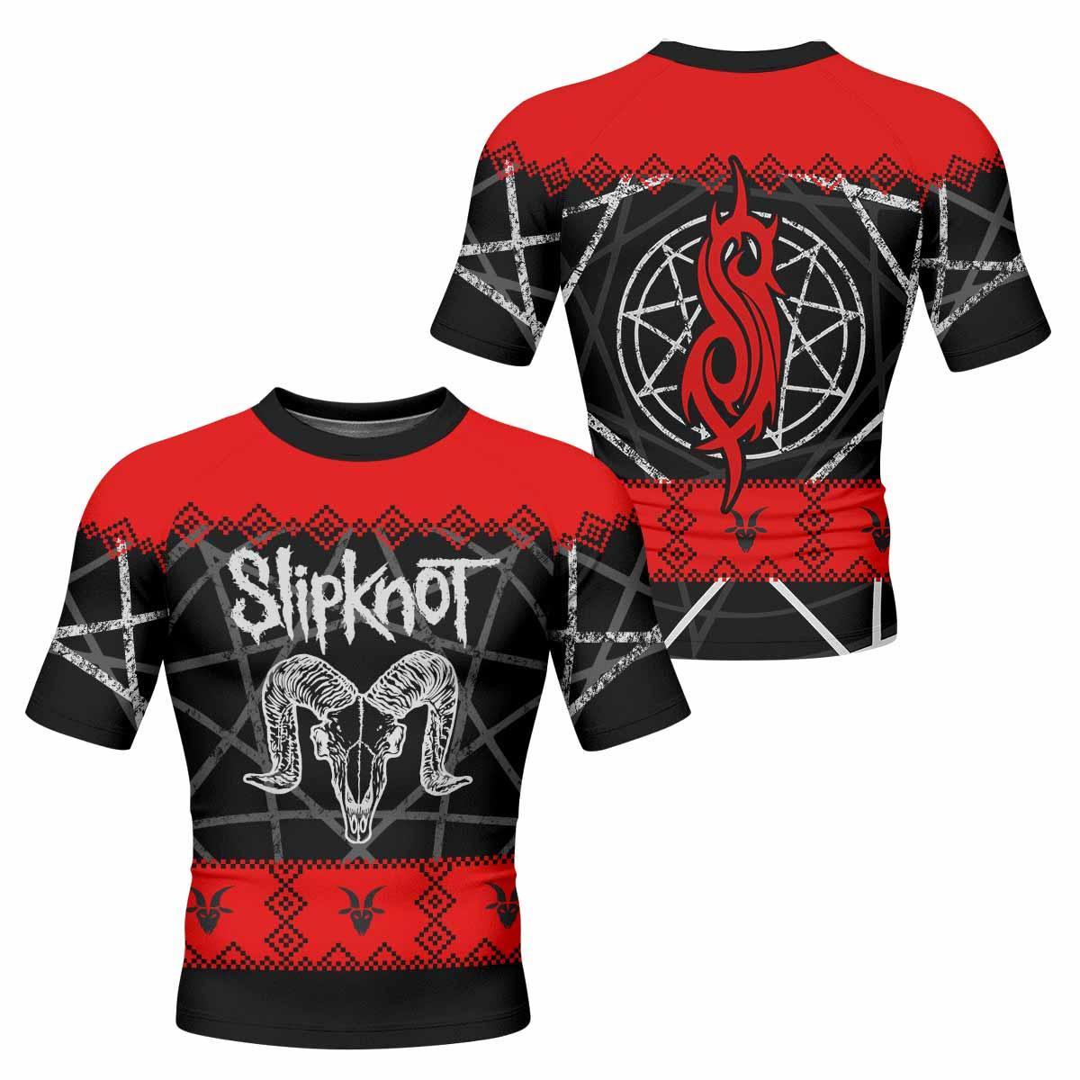 Baphomet Slipknot Rash Guard