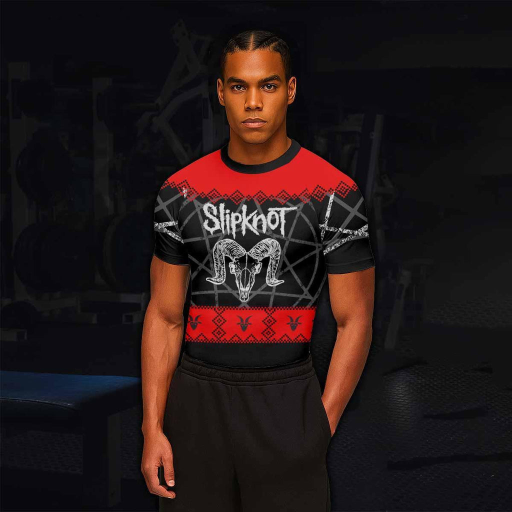 Baphomet Slipknot Rash Guard