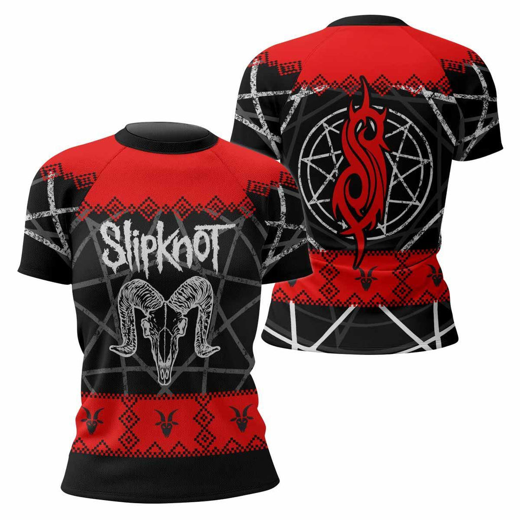 Baphomet Slipknot Rash Guard