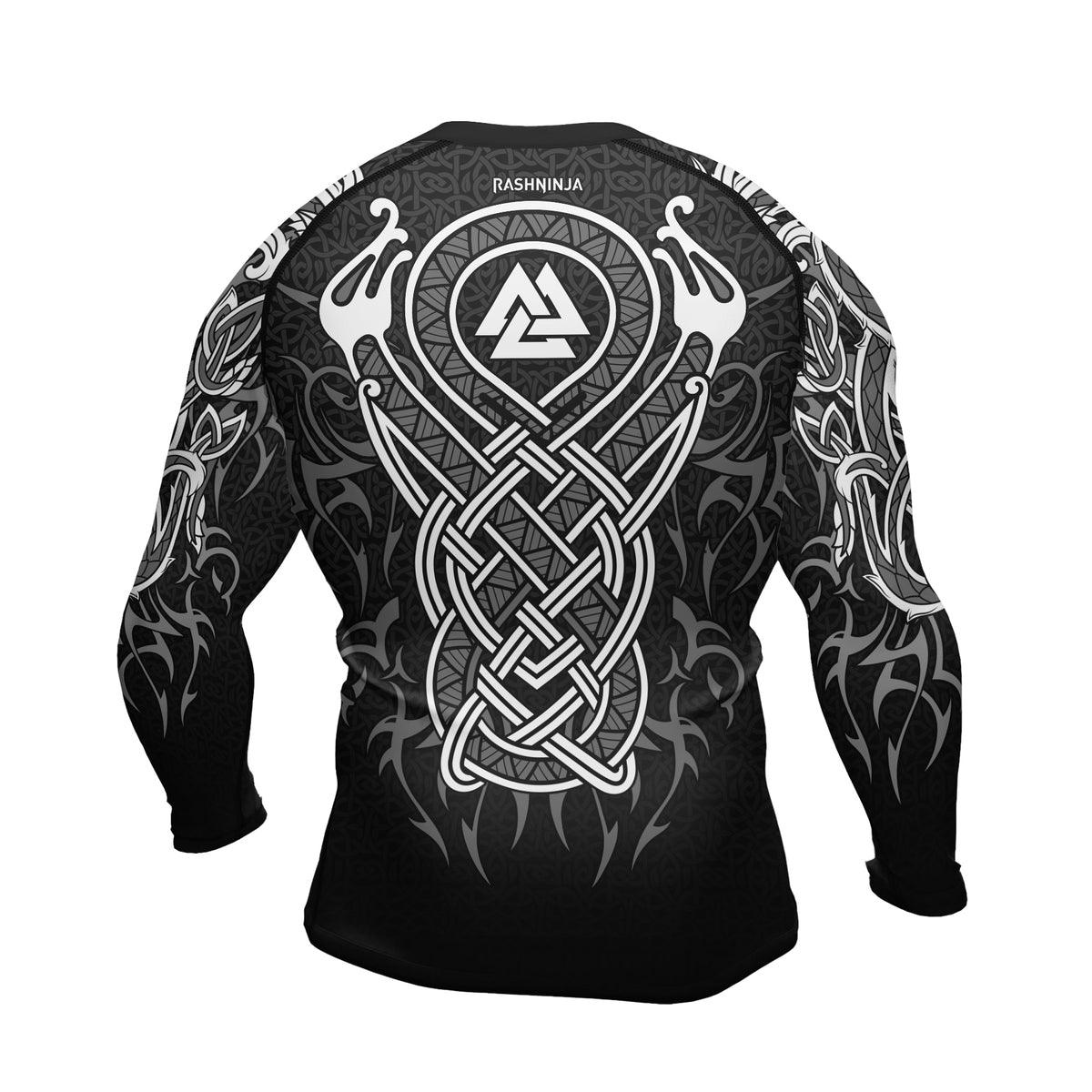 Rashninja Viking Dragon Majesty Ranked Men's Long Sleeve Rash Guard