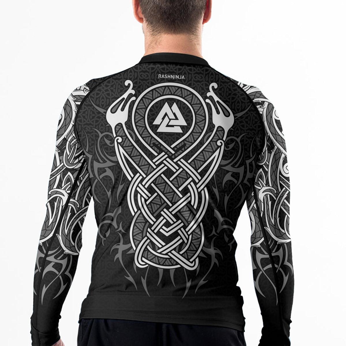 Rashninja Viking Dragon Majesty Ranked Men's Long Sleeve Rash Guard