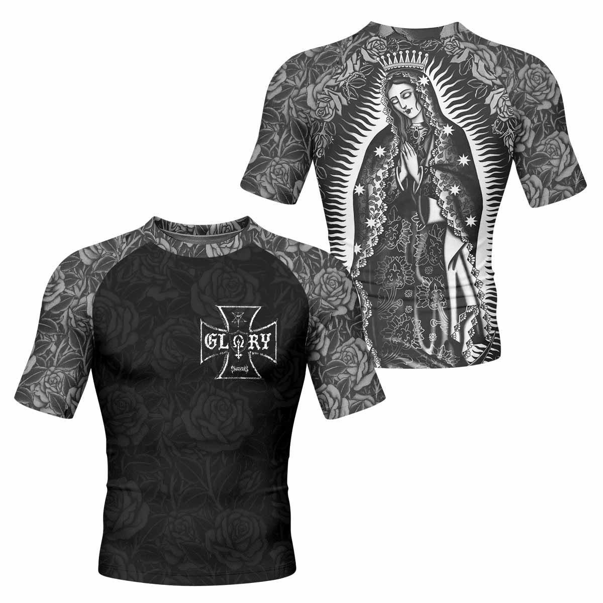 Black Rose Madonna Rash Guard