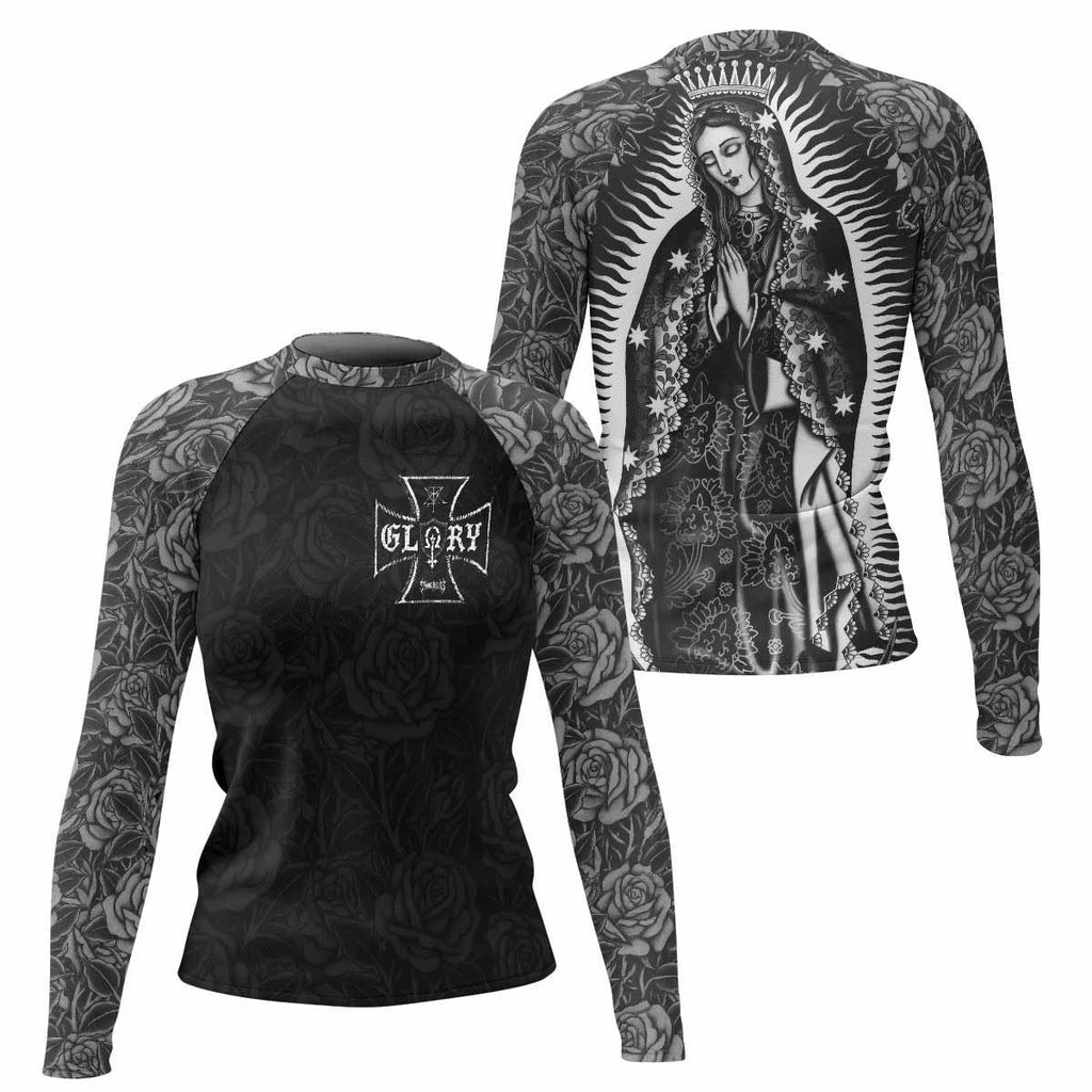 Black Rose Madonna Rash Guard