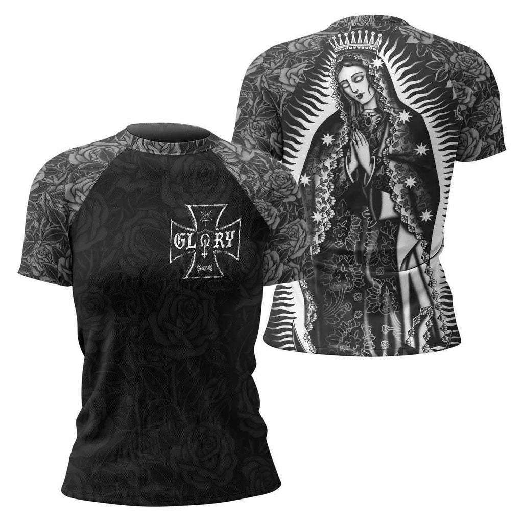 Black Rose Madonna Rash Guard