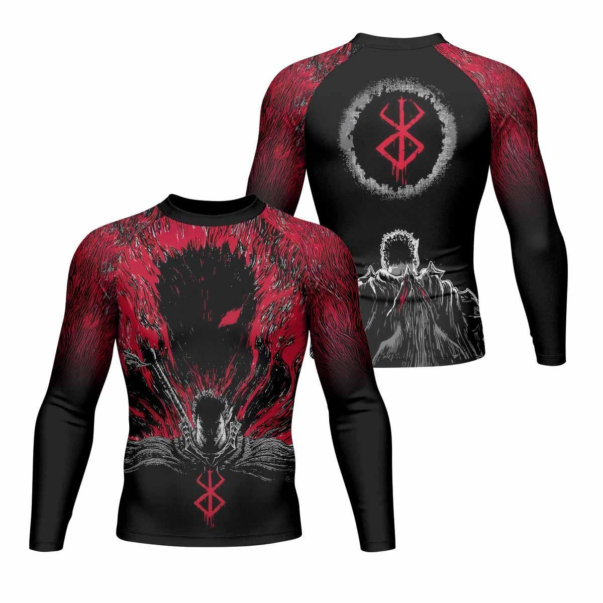 Berserk Black Swordsman Rash Guard