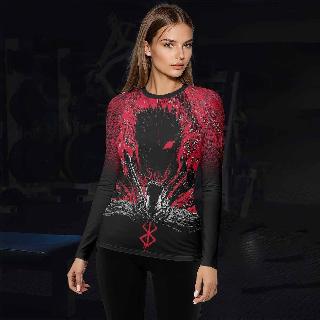 Berserk Black Swordsman Rash Guard