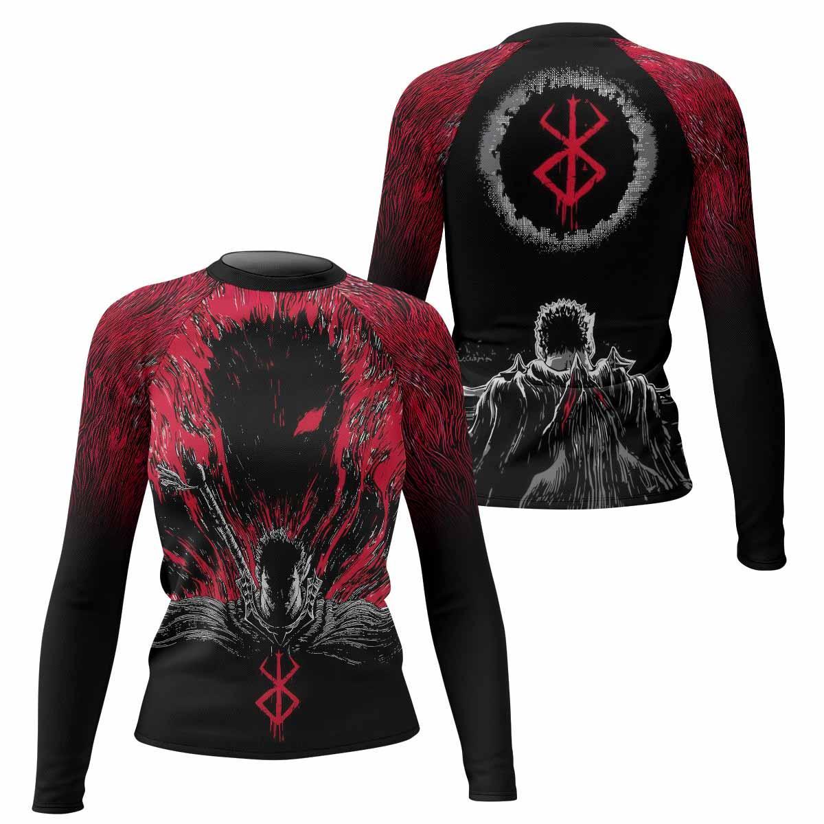 Berserk Black Swordsman Rash Guard
