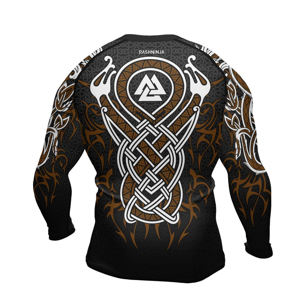 Rashninja Viking Dragon Majesty Ranked Men's Long Sleeve Rash Guard