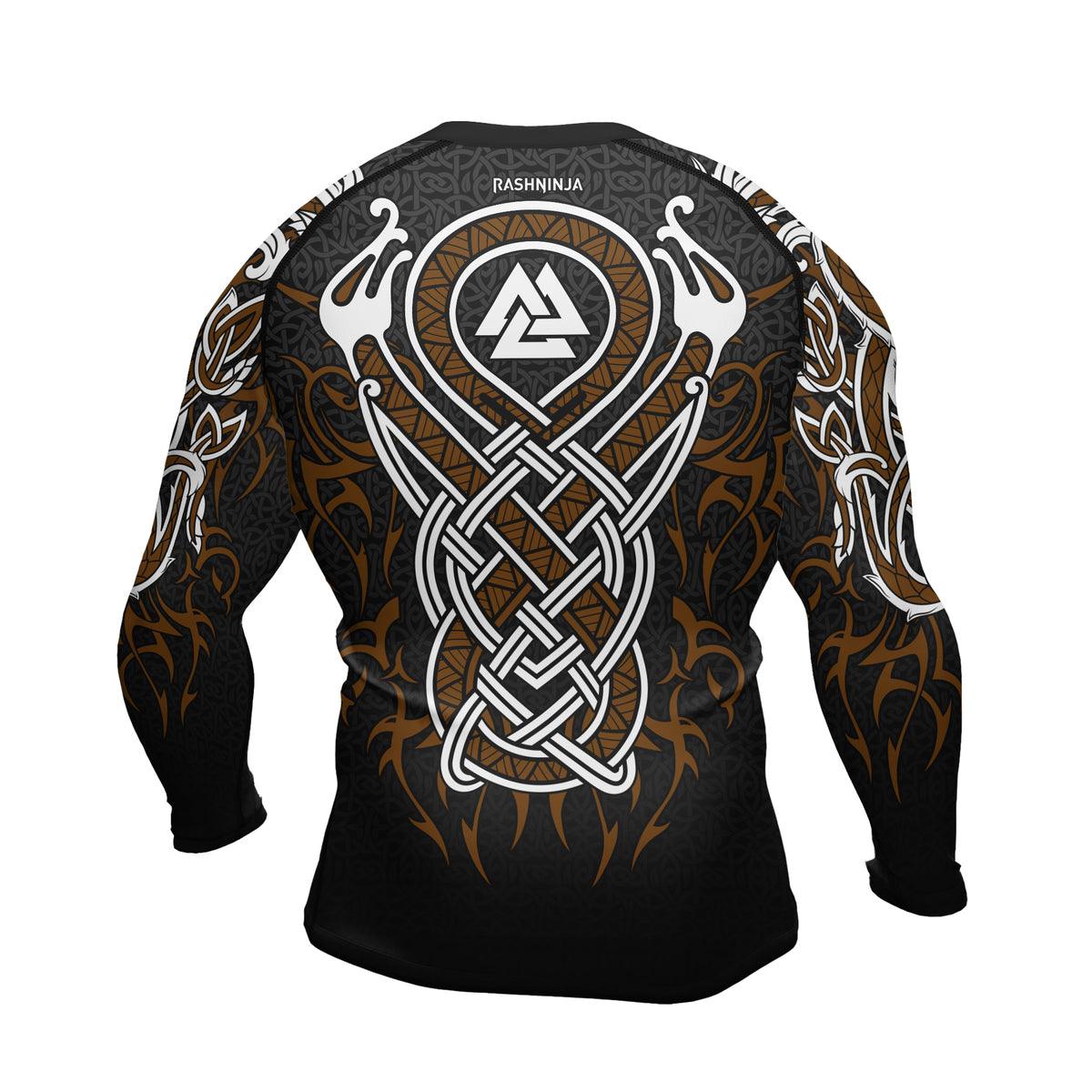 Rashninja Viking Dragon Majesty Ranked Men's Long Sleeve Rash Guard