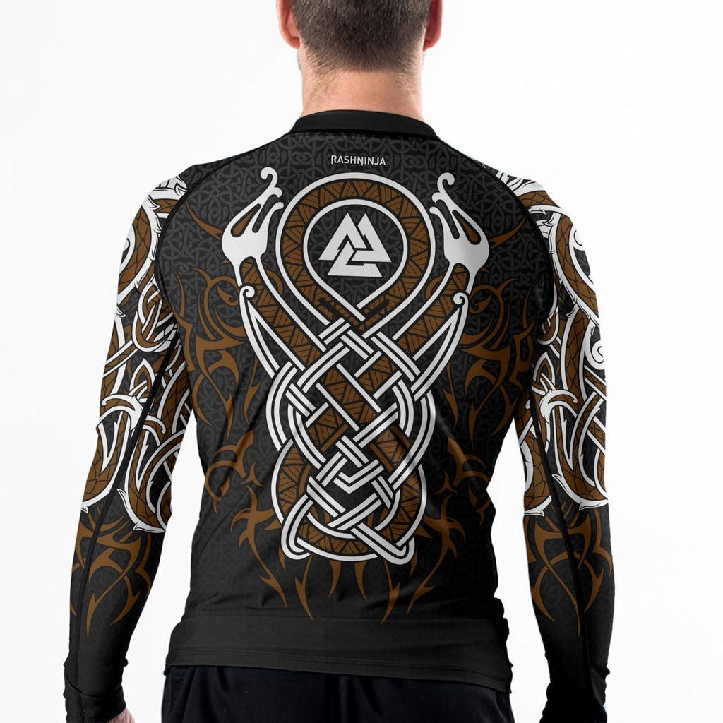 Rashninja Viking Dragon Majesty Ranked Men's Long Sleeve Rash Guard