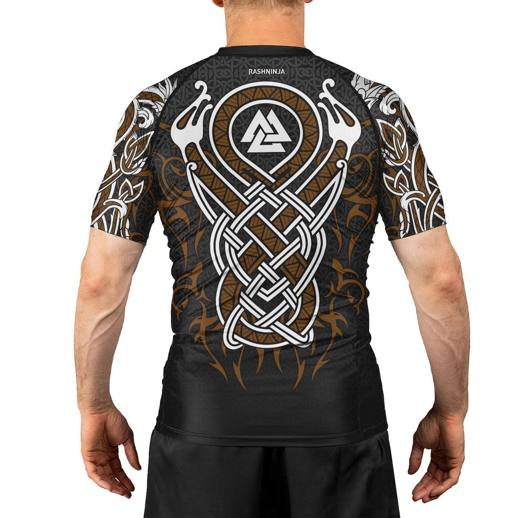 Rashninja Viking Dragon Majesty Ranked Men's Short Sleeve Rash Guard