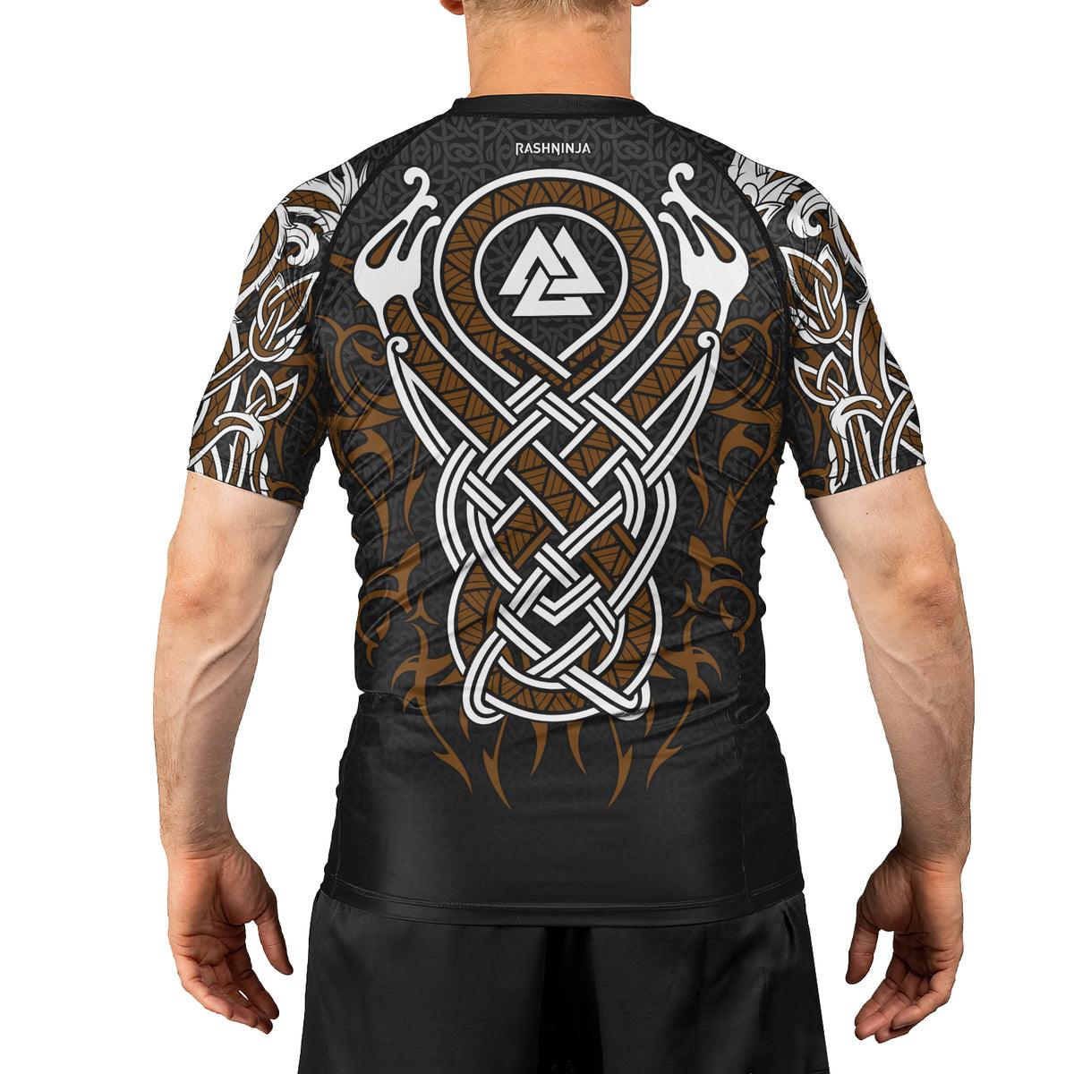 Rashninja Viking Dragon Majesty Ranked Men's Short Sleeve Rash Guard