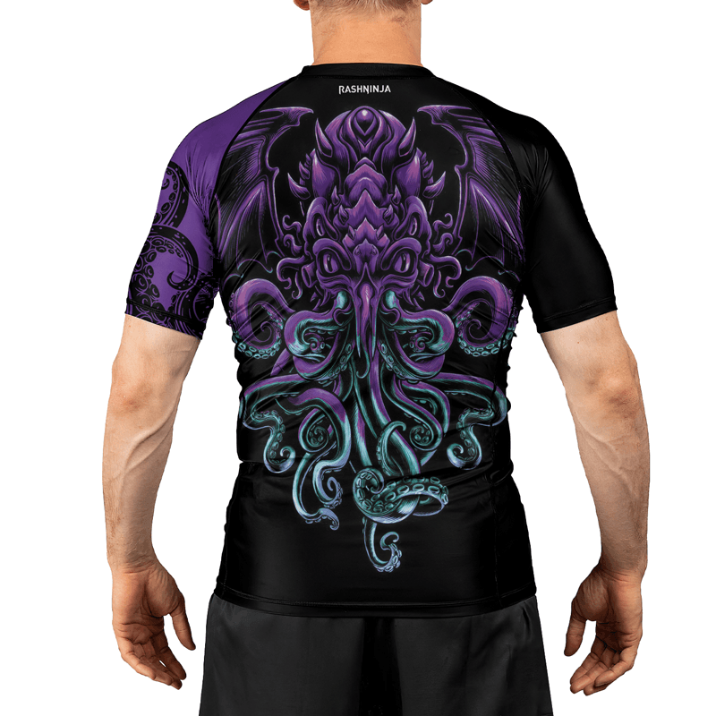 Rashninja Cthulhu Rises Men's Short Sleeve Rash Guard