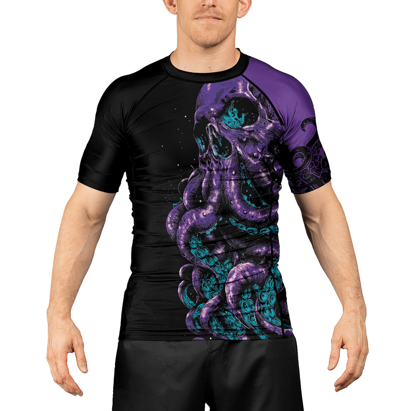 Rashninja Cthulhu Rises Men's Short Sleeve Rash Guard