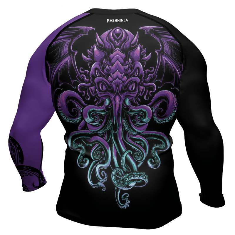 Rashninja Cthulhu Rises Men's Long Sleeve Rash Guard