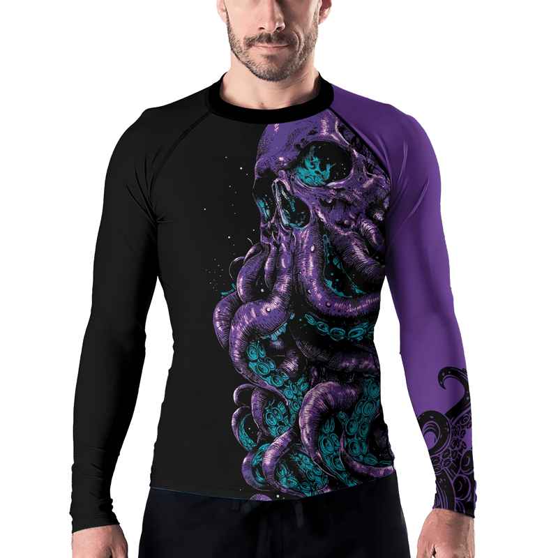 Rashninja Cthulhu Rises Men's Long Sleeve Rash Guard
