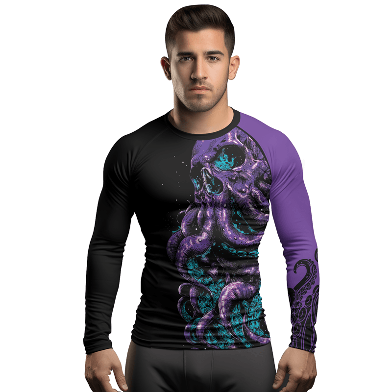 Rashninja Cthulhu Rises Men's Long Sleeve Rash Guard