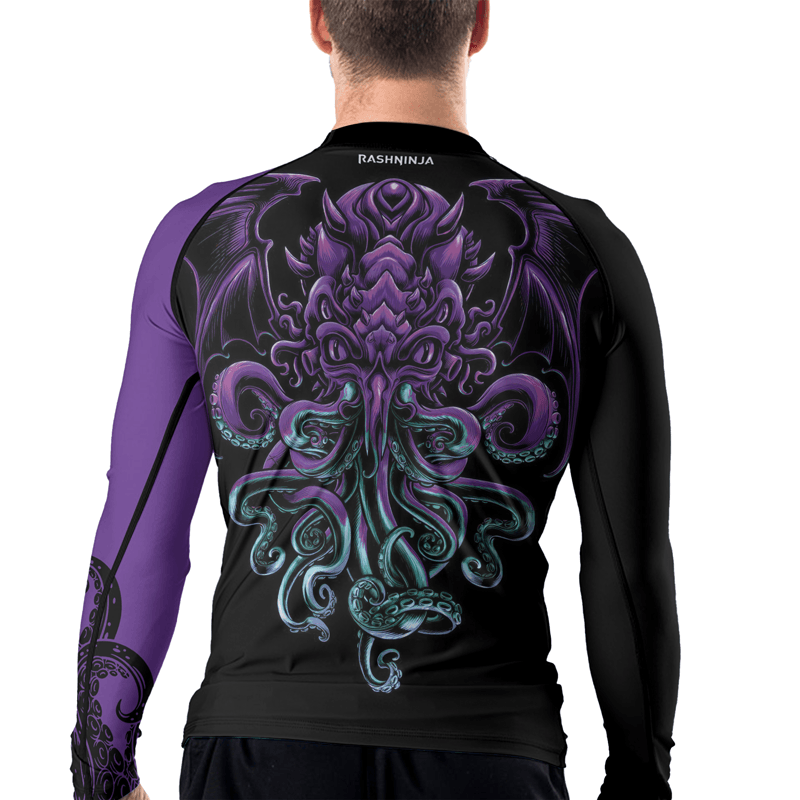 Rashninja Cthulhu Rises Men's Long Sleeve Rash Guard