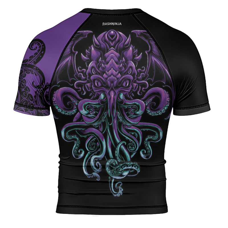 Rashninja Cthulhu Rises Men's Short Sleeve Rash Guard